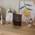 Book Design Flower Vase Modern Clear Acrylic Book Design Vase Stylish Transparent Flower Vase for Home Office Decor Nordic Style Aesthetic Leak-proof Book Vase. 