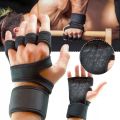 Neoprene Padded Weight Lifting Gloves, Vented Wrist Gloves for Athletes, Gym Sessions, Track Cycling, Sports with Full Palm Protection and Wrist Support - Pull Up Bar, Gym Workout, Powerlifting, Crossfit, Fitness, Training Palm Protector. 