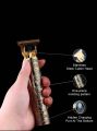 Professional T9 Hair Trimmers Golden Dragon, Hair Clippers T Liner outliner Trimmer for Men t9 Vintage line up Detailer Electric Cordless Barber Trimmer 0mm Bald Head Beard Trimmer edgers Clippers (Gold). 