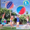 Beach Ball For Kids, Beach Ball, Kids Swimming Ball, Beach Ball, Swimming Essentials, Beach Toys HUGE 60" Inflatable Beach Balls 5ft H2o Go American Flag USA. 