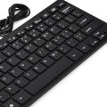 78 Keys Ultra Thin Mini USB Wired Keyboard for Desktop Computer Laptop PC (Black). 