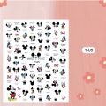 3D Disney Cartoon Character Nail Sticker Anime Lilo Stitch Nail Supplies Cute Lion King Decoration Mary Cat Stickers For Nails. 