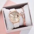 Women Watch Moon Numbers Dial Bracelet Watches Set Ladies Leather Band Quartz Wristwatch Women Female Clock Relogio Mujer Hot. 