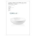 CORELLE Winter Frost White Open Stock Crockery (Plates, Bowls & Serveware). 