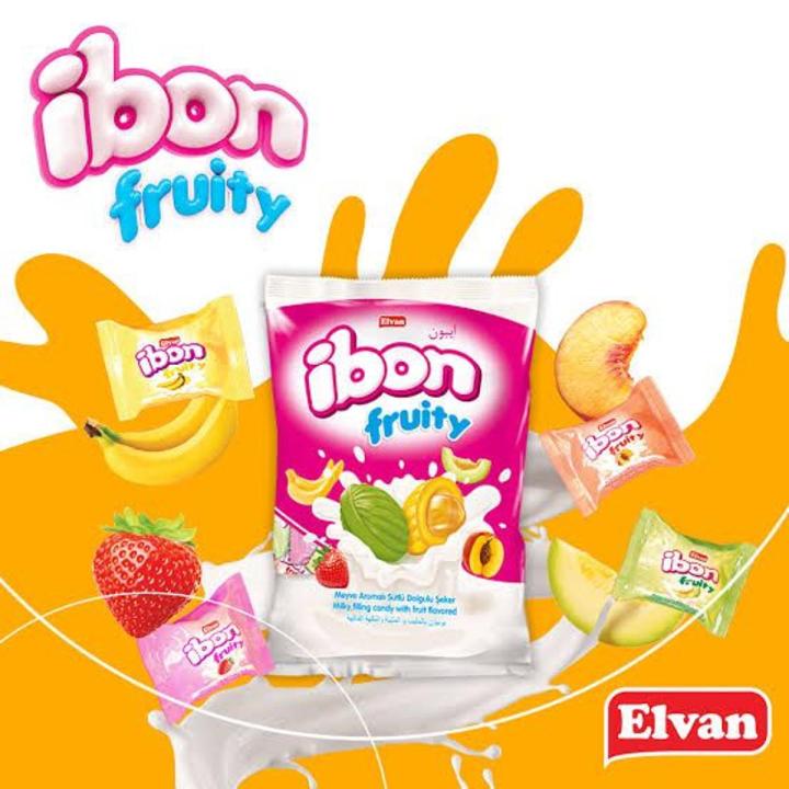 Elvan ibon Center Filled Hard Candies Assorted flavours made in Turkey imported 1x800 grams
