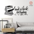 Al Ghani Enterprise 2 X 1 Feet -Read A Books Everyday Motivational Quote Vinyl Wall Decor For School  Study Room  Institutes Libraries Book Lovers  Wall Sticker-Black. 