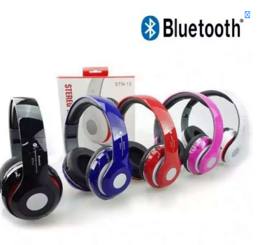 STN-13 Bluetooth Wireless Headphone Casque Audio Portable Headset Stereo Built-in Mic Support TF Card FM Radio