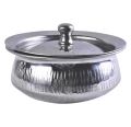 Handi Stainless Steel with Lid for serving purpose. 