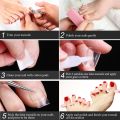 100Pcs Clear Press On Toe Nail Tips Acrylic Artificial Toenails French Full Cover DIY Foot Nails Salon and Foot Decoration. 