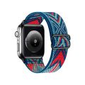 Nylon Strap For Apple Watch Band 44mm 40mm 38mm 42mm Braided Adjustable Elastic Nylon Solo Loop Bracelet iWatch Series 3 4 5 6 Se Scrunchie Elastic Bands tali jam jalur menonton. 