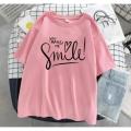 Women's Round Neck Cotton T-Shirt – Comfortable Summer Wear, Sizes S-XL. 