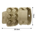 Eco-friendly Egg Cartons 10 Pack Reusable Egg Cartons Natural Cardboard Container for Farm Eggs Bulk 6 Count Egg Cartons Eco-friendly Chicken Supplies Egg Packaging Solution. 