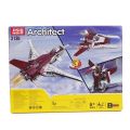 Decool Architect Air Fighter Building Blocks For Kids Technique Jisi Bricks Block & Engineering Toy Creative Flying Jet Lego_ Toys Plastic Educational 157+Pcs DIY Brick Aeroplane Model Play Build Skill Set Gift For Kids Teenager Boys & Girls Code: 3136. 