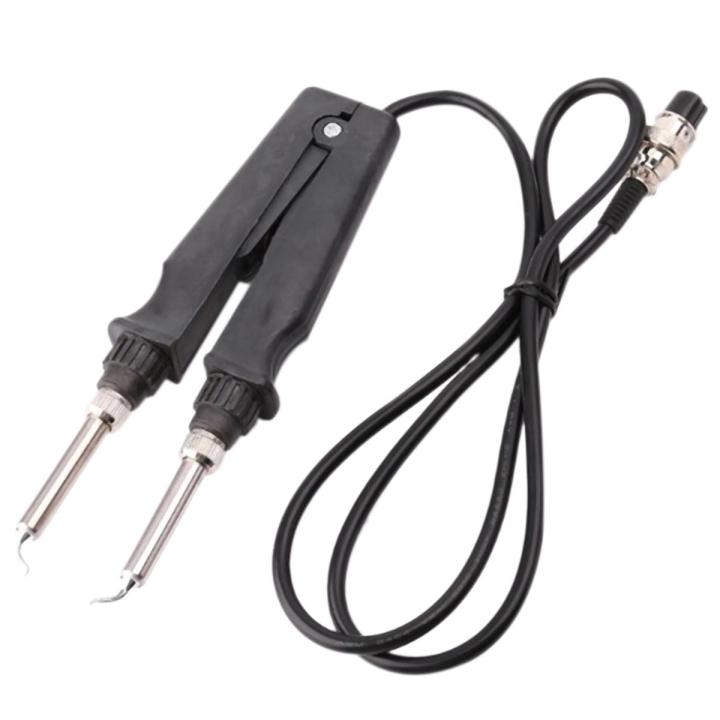 902 Esd Smd Double Soldering Iron Tweezer Handle Clip Heating Plier Soldering Station Accessories -Kb , Double Soldering Iron