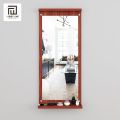 Rectangular White Wooden Wall Mirror for Living Room Bedroom Bathroom Modern Design Durable Build. 