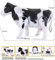 Large Battery Operated Funny Walking Musical Milk Cow Toy For Kids - Black & White. 