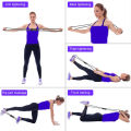 Figure 8 Power Resistance Band  Yoga Stretching Bands  Yoga Gym Fitness Pulling Rope for Women  Exercise Gym Fitness Bands  Resistance Loop for Back Shoulder. 