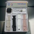 T20 Ultra 2 smart watch with 4 Different straps in Rendom colour | 49mm Big HD Display | Smartwatch, Boys Gift Box, touch, smart watch of boys. 