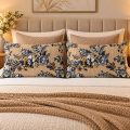 2 PCS  Pillow Cover Set 19 x 29 inch with Flap and piping | 100% PURE COTTON | PRINT & DYED | NO FADE | ENVELOPE CLOSURE | TAKYA COVER. 