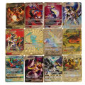 Miraidon Vstar 3800 HP Golden Pokemon Cards in English Iron Metal Pokmo Letters Kids Gift Game Collection Cards. 