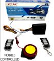 Bike Mobile Controlled Alarm System Anti Theft System Bluetooth Connected Self Star-er. 