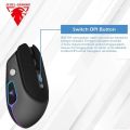 JeDEL WH104 Wireless Dual Mode 2.4Ghz and Bluetooth Rechargeable RGB Mouse Optical Sensor 3200 DPI 6 Buttons. 