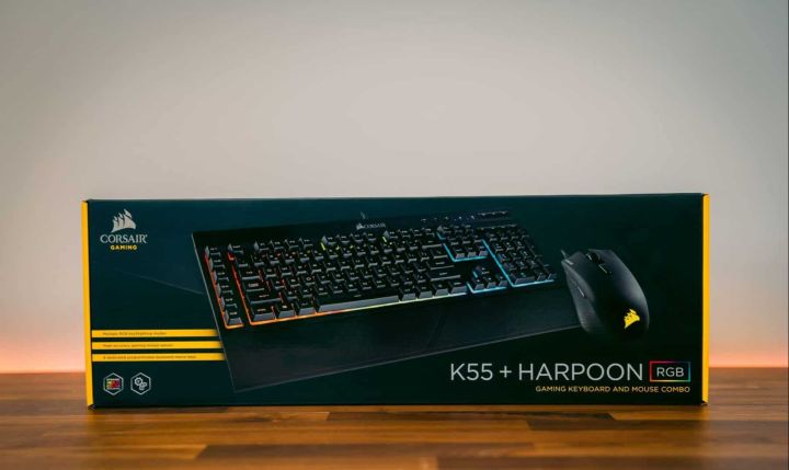 Corsair K55 RGB + HARPOON RGB Gaming Keyboard and Mouse Combo