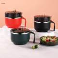 Ramen Cooker Ramen Bowl Soup Bowl Noodles Bowl for Office Hiking. 