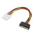 Pc Power Supply Cable Sata Power Connector To Molex 4 Pin Adpater Ide 4pin Hard Disk Power Cable For Pata Hdd 3.5 Cd Rom Drives. 