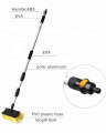 Solar Panel Cleaning Brush- Telescopic Wash Brush with Extendable Pole with Water Flow. 