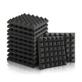 Acoustic Foam Panel 6 Sheet Set for Studio Soundproofing 30x15 cm, Greyish Black. 