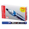 Pack of 10 Imported Permanent Blue Marker/ Blue Chart Marker. 