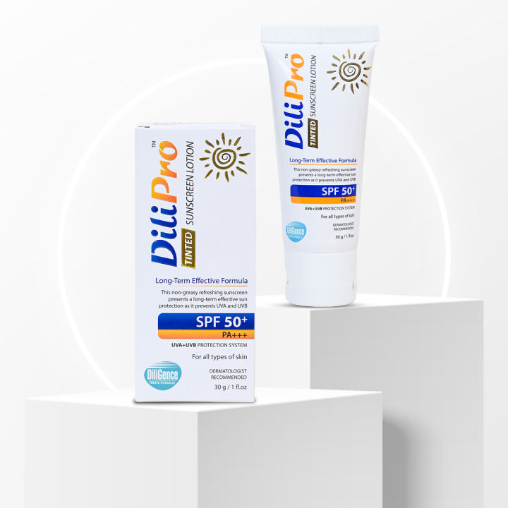 DiliPro TINTED Sunscreen Lotion SPF50+ - Diligence Health Care