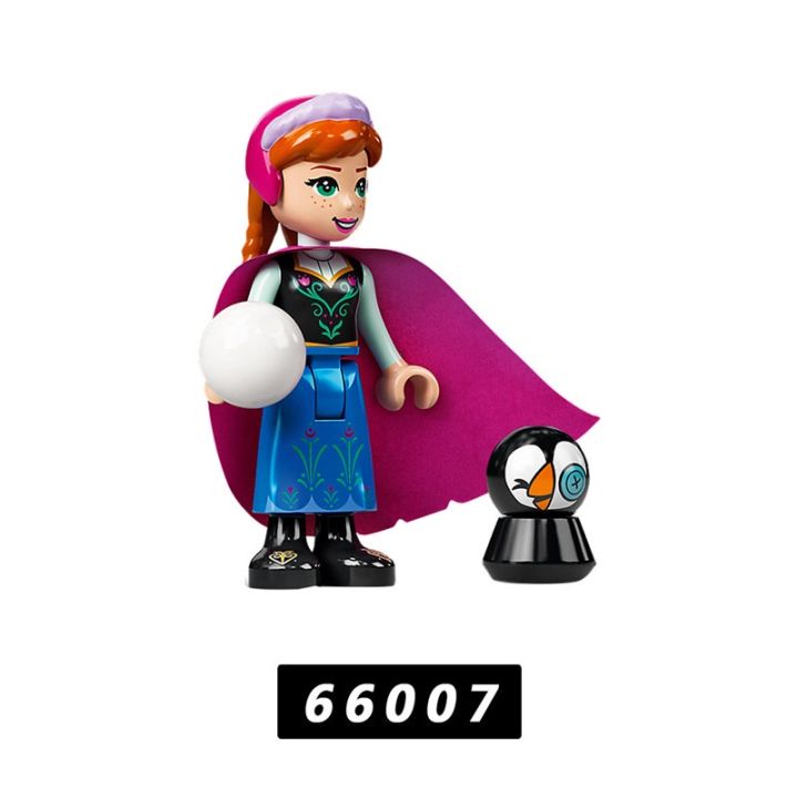 Frozen Series Anna Elsa Minifigures Lego Like Princess Mini Figure Toys 66006-66010