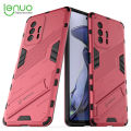 Lenuo Punk-Casing For Xiaomi 11T / 11T Pro Back Cover Eight-Color Anti-Fall And Anti-Slip Phone Bracket Lens Protection Cover Lovers Case. 