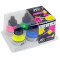 Daler-Rowney FW Fluorescent Acrylic Ink, Set of 6 Neon Colors (160329006). 