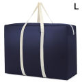PACK 2 luggage Bag Thicken Portable Travel Clothes Storage Bag Zipper luggage Packing Bag Non-woven Large Capacity Moving House Hand Bage(20X18X10)INCHES. 