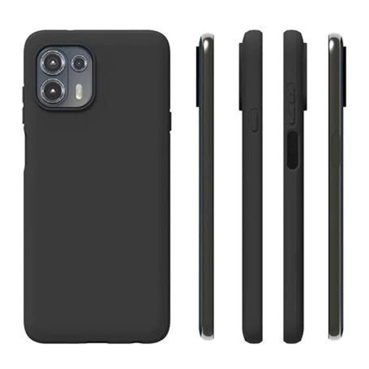 Moto Edge 20 lite Case Soft TPU Slim Smooth Flexible Protective Phone Cover Motorola Edge 2o lite - Black Matte