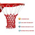 2Pcs Professional Heavy Duty Basketball Net Fits Standard Indoor or Outdoor Rims - White, 12 Loops. 