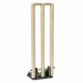 Best Wooden Cricket wicket with base spring back cricket stumps. 