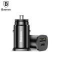 BASEUS PPS Smart Car Charger (PD 3.0 FOR Phone, QC 4.0 FOR ANDROID AND SCP FOR HUAWI / 30W MAX) Type-C PD + USB Quick Charge DUAL PORT Car Adapter. 