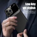 Aifon 14 ProMax Case Leather Texture Plexiglass Back Cover For Iphone14 Iphone 14 Pro Max Soft Silicone Bumper Shockproof Coque. 