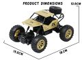 Rock Crawler Electric RC Vehicles Alloyed Remote Control Toy Car for Kids & Boys. 
