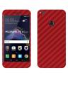 Huawei GR3 2017 Red Carbon Fiber Texture Mobile Skin. 