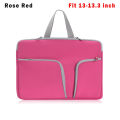 【BestGO】Fashion Laptop Bag Double Zip Soft Handbag Laptop Case Case 11 13 14 15 17inch. 