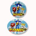 SONIC THEME PAPER PLATES PACK OF 10 PARTY PAPER PLATES. 