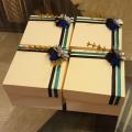 Set of 4 Valentines Favor Boxes/Gift Boxes/Bid Boxes. 