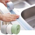 3.2M PVC Self-Adhesive 38mm Tape for Sealing Kitchen Sink Stove and Toilet Bathroom Shower / Bathtub, Counter and Basin, Seal Top and Edges for Water Proofing. 