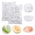 【HOT】 100Pcs Disposable Plastic Bag Food Cover Wrap Elastic Food Bags Storage Kitchen Organizer Fresh Bag For Fruit Bowls Caps Packing. 