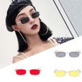 Slim Square Sunglasses for Girls Metal Frame Sunglasses For Women. 